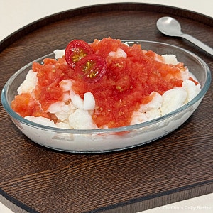 색다른 토마토 요리 레시피 집에서 우유 눈꽃빙수 만들기