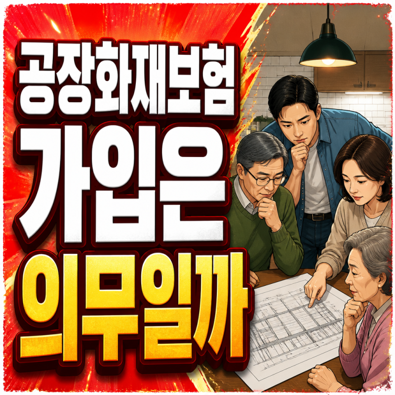 공장 화재보험 가입은 의무일까?