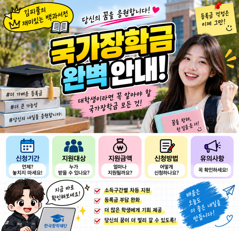 2026 국가장학금 안내｜2학기 신청기간·소득구간·성적·지원금액 총정리