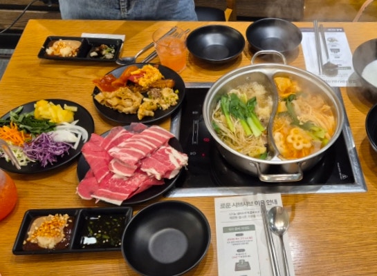 광주 신안동 맛집 로운샤브샤브 무한리필로 배부르게 먹기