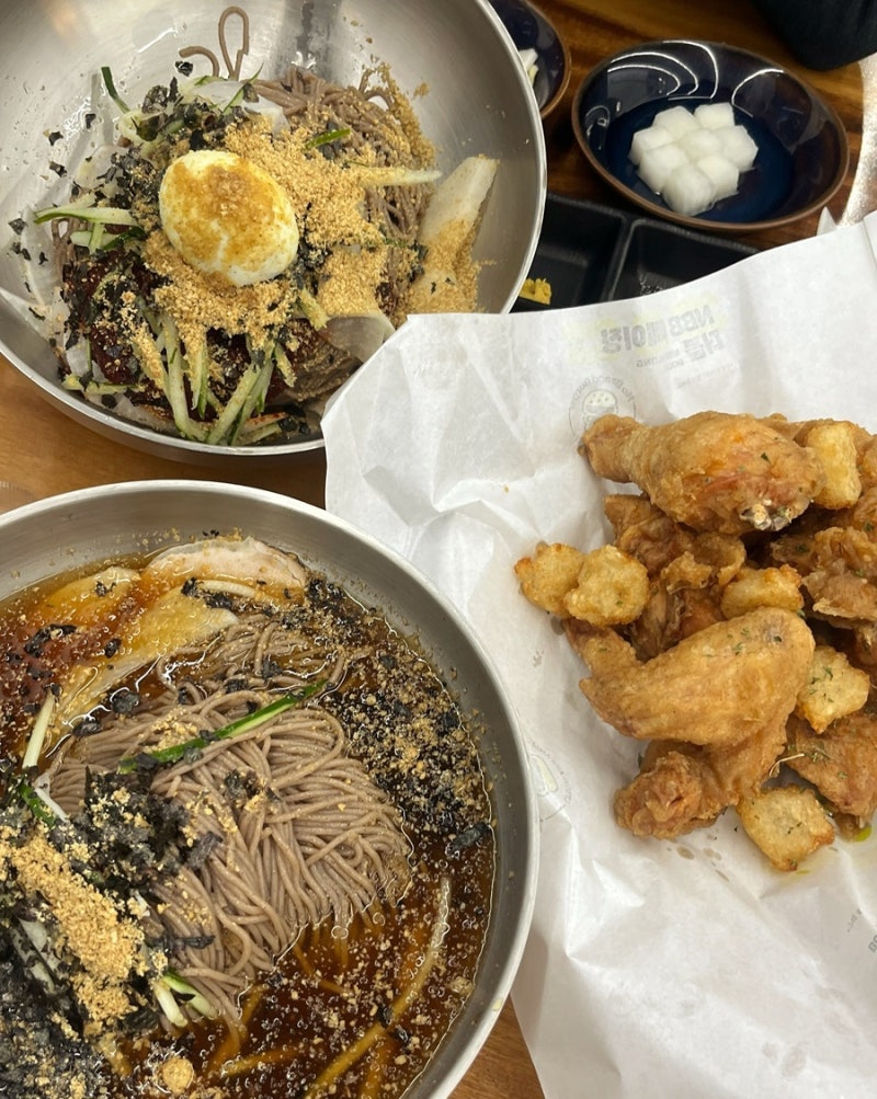 강릉막국수,메밀치킨 맛집 / 송정메밀막국수 뇸!