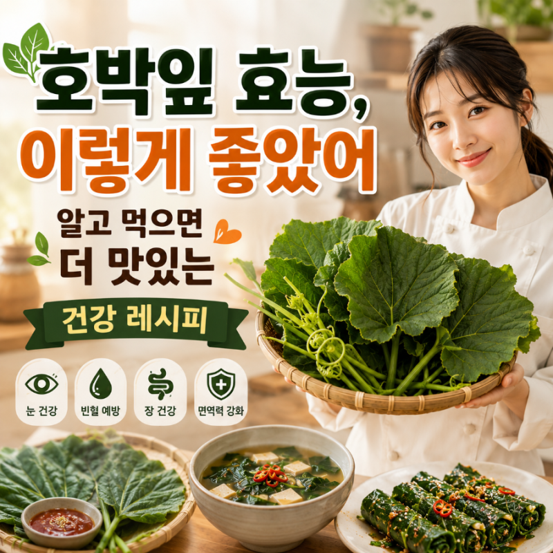 호박잎 효능, 이렇게 좋았어 알고 먹으면 더 맛있는 건강 레시피