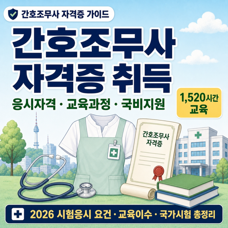 간호조무사 자격증 시험｜응시자격·교육과정·국비지원 총정리