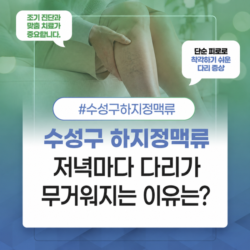 대구 수성구 하지정맥류 병원 저녁마다 다리가 무거워지는 이유는?