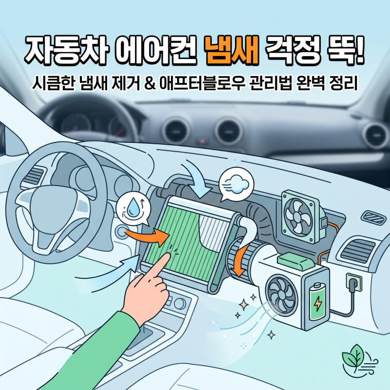 에어컨 시큼한 냄새 제거 및 애프터블로우 관리법