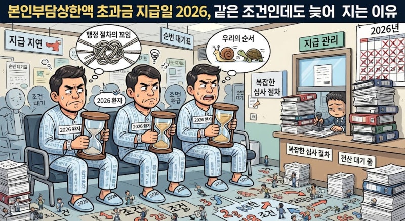 본인부담상한액 초과금 지급일 2026, 같은 조건인데도 늦어지는 이유