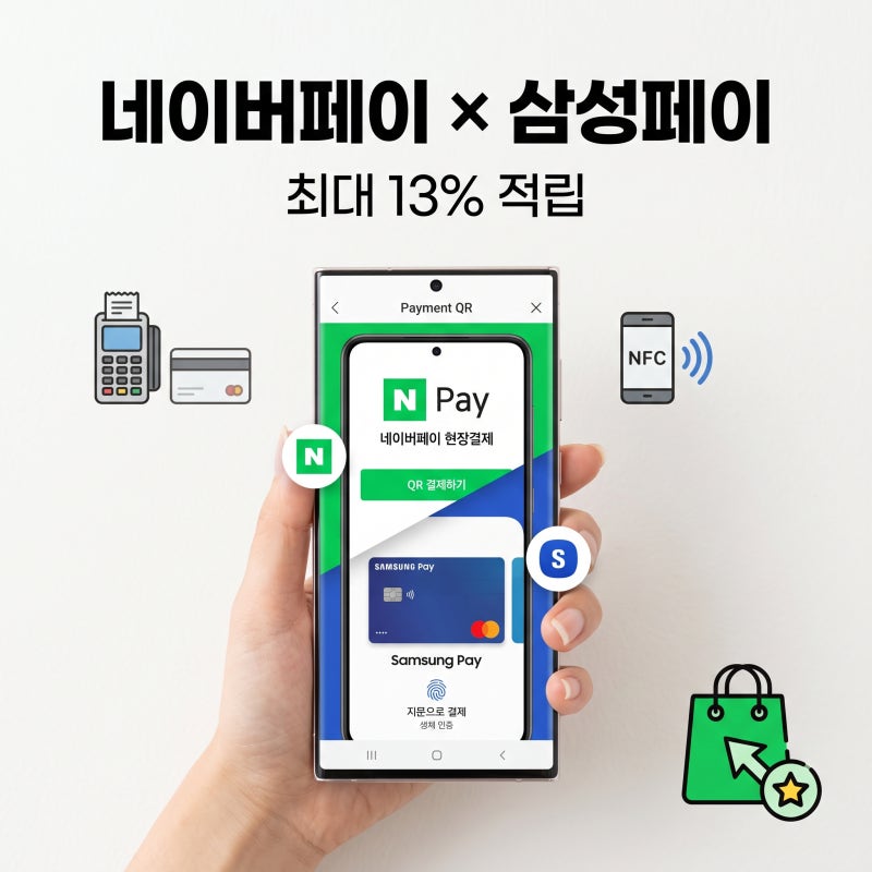 네이버페이 삼성페이 결제하면 최대 13%? 삼성월렛 포인트 적립 총정리