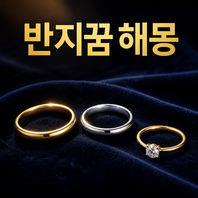 반지꿈 해몽｜반지를 받는 꿈·잃어버리는 꿈·깨지는 장면별 풀이
