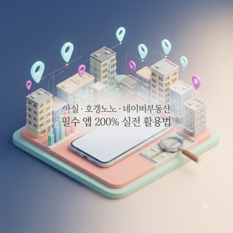 아실·호갱노노·네이버부동산 필수 부동산 앱 200% 활용법 (손품·임장 완벽 가이드)