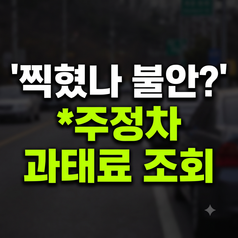 불법주정차 과태료 조회 방법, 금액·사전통지서·납부 총정리