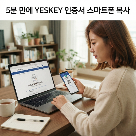 5분 만에 끝내는 전자소송·세무신고용 yessign 공동인증서 발급 및 스마트폰 복사 완벽 가이드