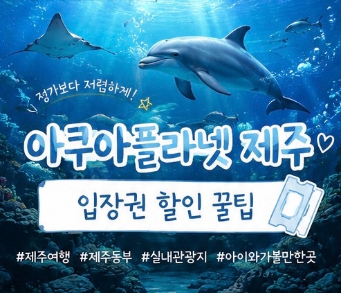 [제주여행] 아쿠아플라넷 제주 입장권 할인받는 법 | 8월-9월 특가 총정리