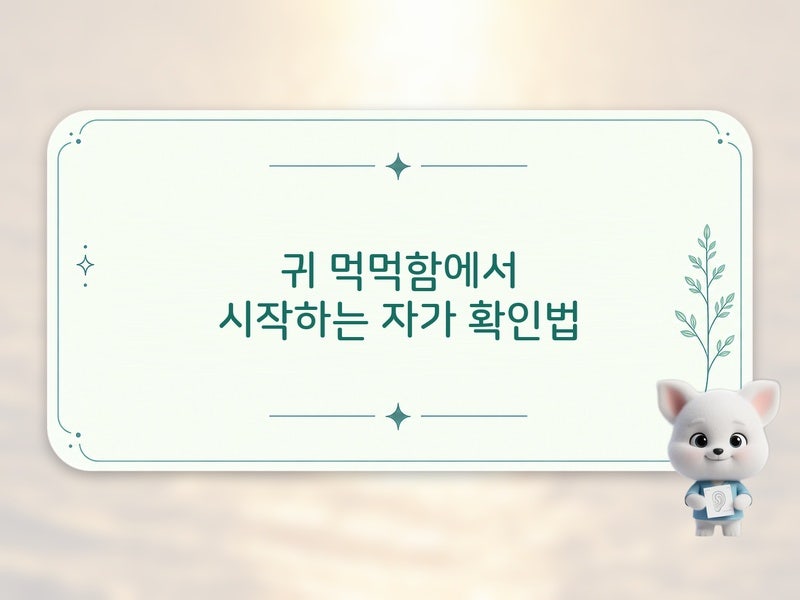 해운대 이비인후과가 알려주는 귀 먹먹함 원인 이관기능장애 중이염 이명 구분법과 대처