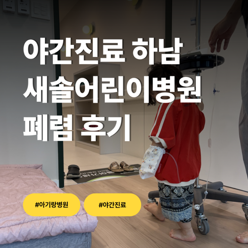 하남 새솔어린이병원 후기 | 토요일,일요일 야간진료·소아과 응급실 대신 다녀온 실제 경험 ....