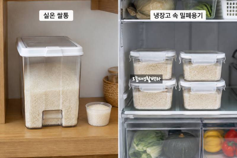 쌀보관 냉장고에 꼭 넣어야 할까? 실온보관 했다면 확인하세요!