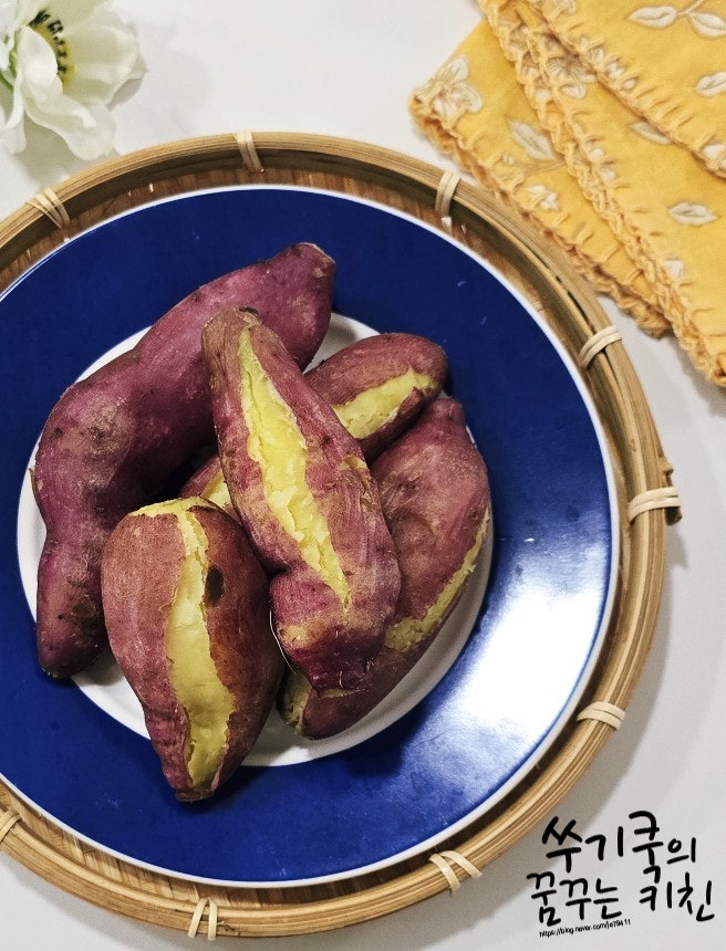 찜기 없이 고구마 찌기 전기압력밥솥 고구마 찌는 법