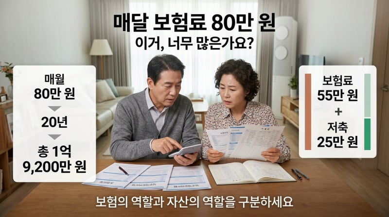 보험 상담실에서 있었던 이야기 #45 - “보험료가 한 달에 80만원인데 많이 내는 건가요?”｜....