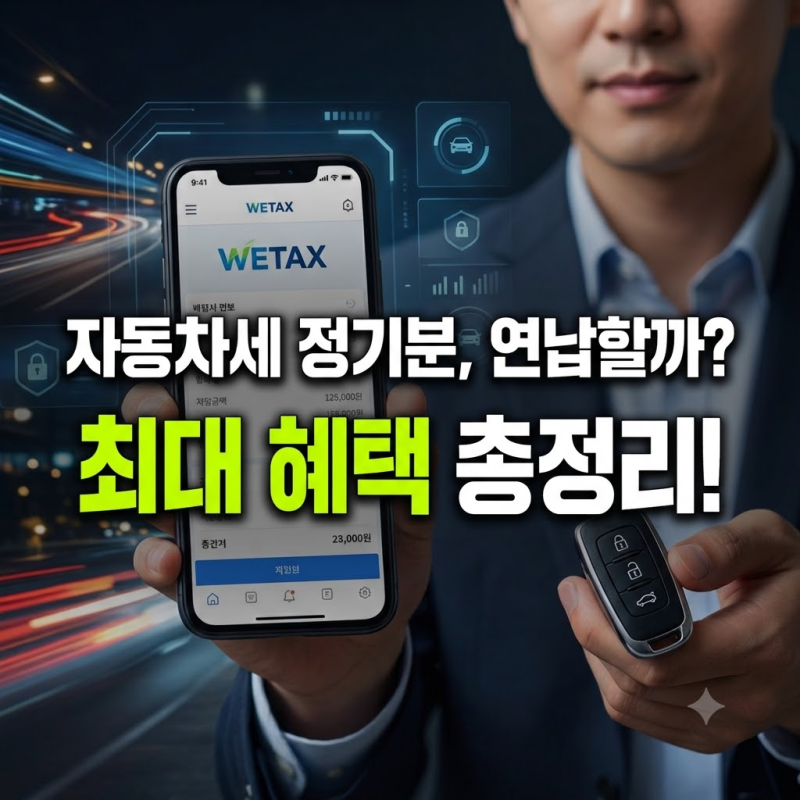 자동차세 납부 조회 및 납부기간 연납 할인 신청 방법 총정리