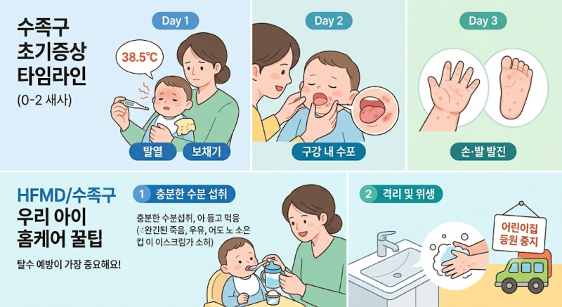 "단순 감기인 줄 알았는데… 수족구 초기증상 골든타임과 연령대별 차이점 총정리"