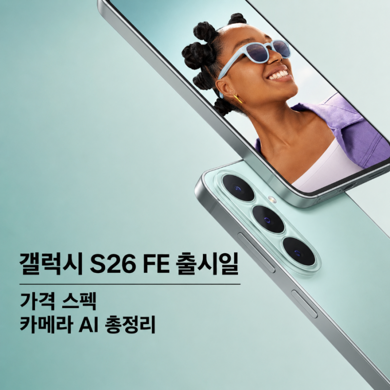 갤럭시 S26 FE 출시일 9월 4일｜가격·스펙·카메라·AI 총정리