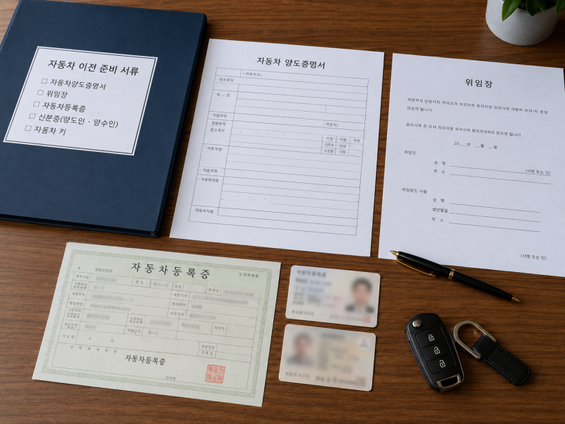 중고차 개인 직거래, 미리 준비할 것들