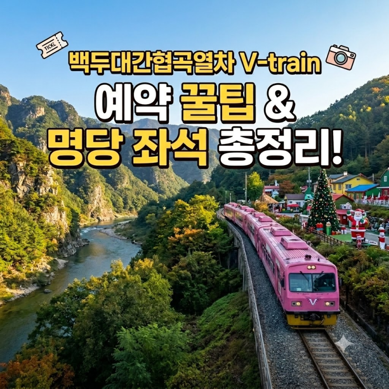 [백두대간협곡열차] V-train 예매 방법과 명당 좌석 꿀팁 총정리!