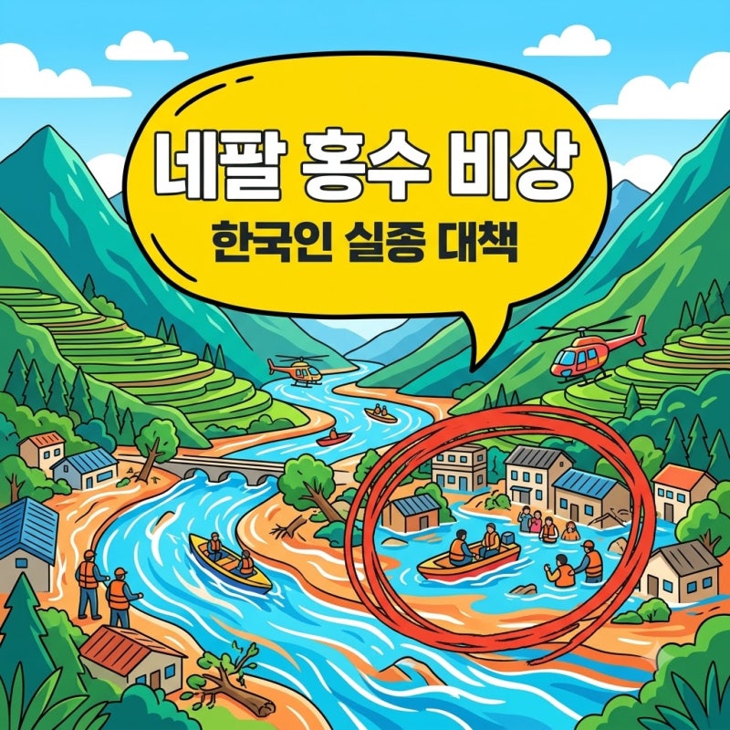 네팔 홍수 원인과 한국인 피해 실종자 고립 현황 총정리