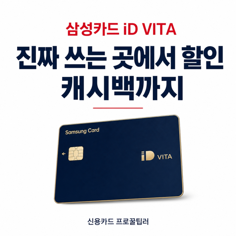 삼성카드 id vita 신용카드 캐시백 알면 도움되는 꿀팁