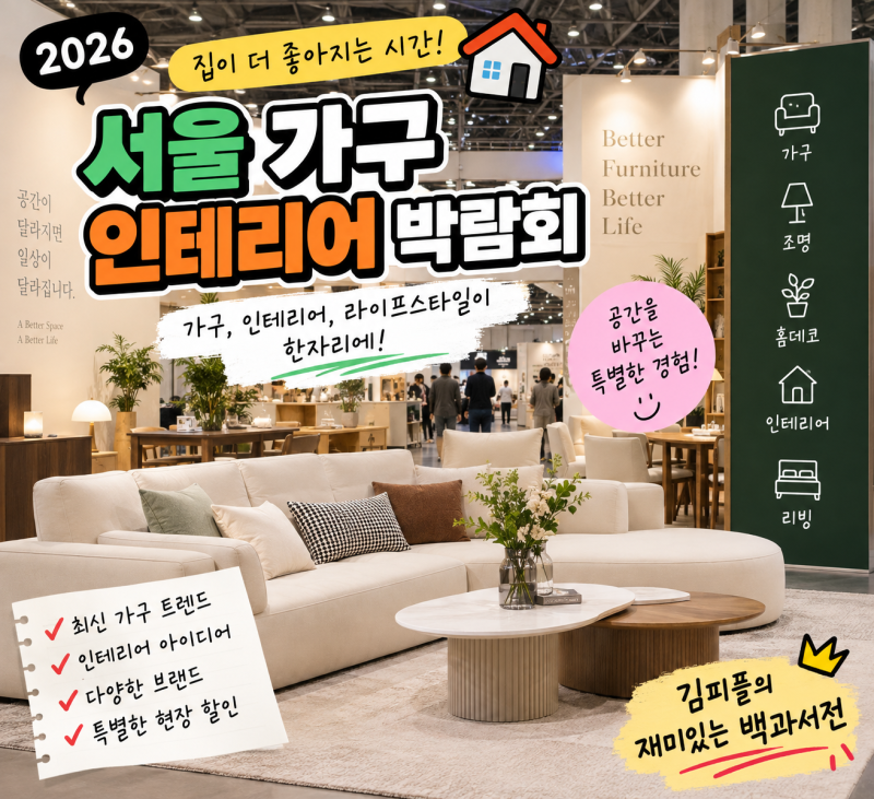 2026 서울 가구·인테리어 박람회｜SETEC 일정·입장료·무료관람·전시품목 총정리