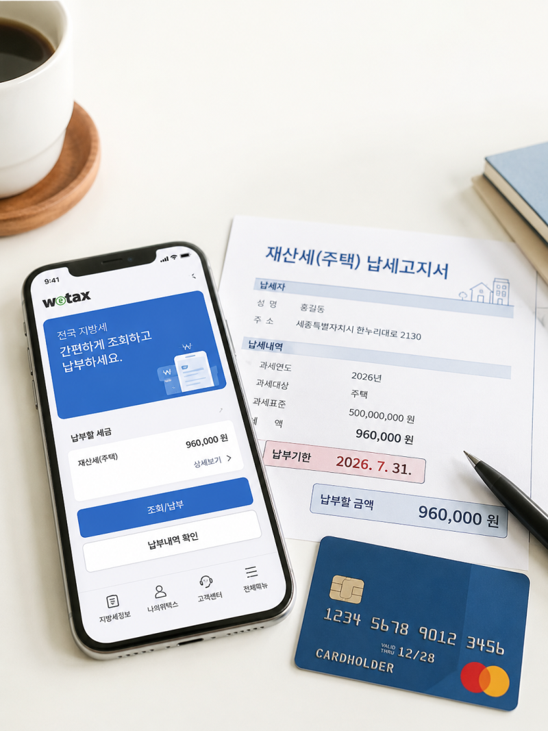 재산세 조회 납부 방법 총정리, 위택스로 9월 재산세 내는 법