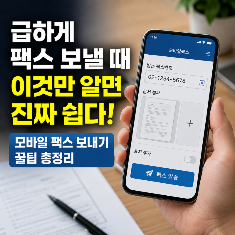 급하게 팩스 보낼 때 꿀팁! 모바일 팩스 보내는 방법 총정리(+관련 어플 추천)