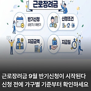2026 근로장려금 반기신청 기간·조건·지급금액·지급일 총정리