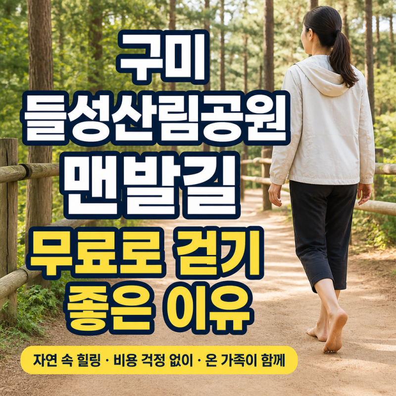 "6년 기다려 열렸다" 구미 들성산림공원 맨발길 무료로 걷기 좋은 이유