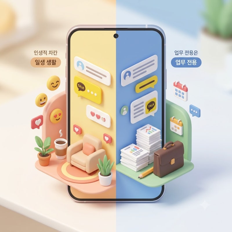 카톡 투폰 없이 2개 쓰기! 갤럭시 아이폰 듀얼메신저 설정 방법 및 주의사항