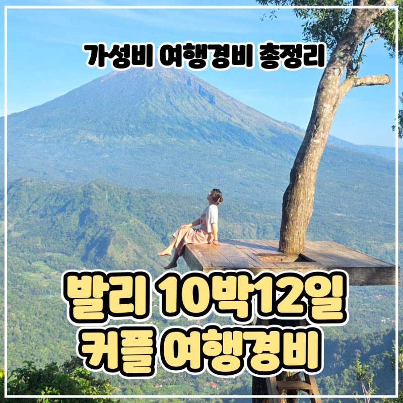 발리 10박12일 커플여행 경비 총정리｜항공권·숙소·식비·교통비