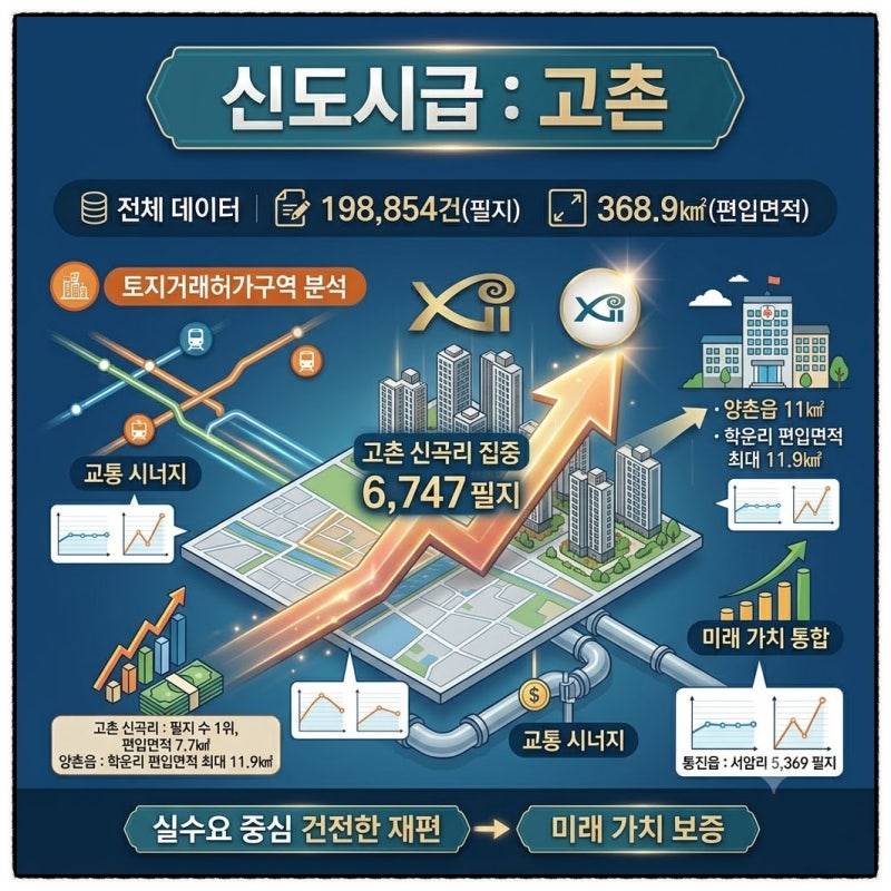 [김포 부동산 집중분석] 토지거래허가구역 지정의 진정한 의의와 ‘고촌센트럴자이’ 입지 ....