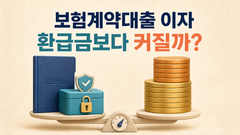 보험계약대출 이자를 미루면 해약환급금보다 커질 수 있을까