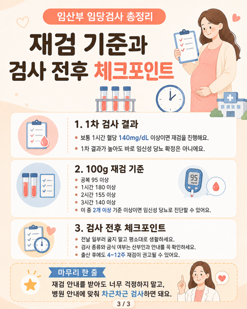 임당검사 언제 하지? 임산부 임당검사 시기부터 금식·재검 기준까지 총정리