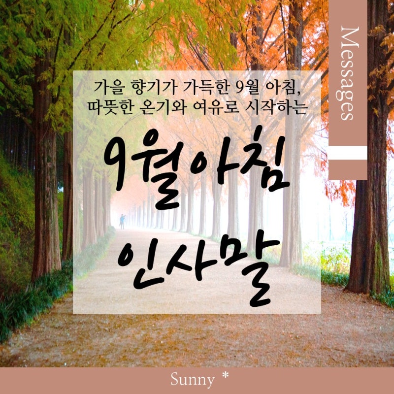 9월 아침 인사말 힐링 이미지｜청명한 가을 아침, 마음이 가벼워지는 하루의 시작