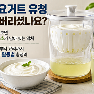 그릭요거트 만들고 남은 유청 버리셨나요? 유청 효능부터 먹는법·활용법까지