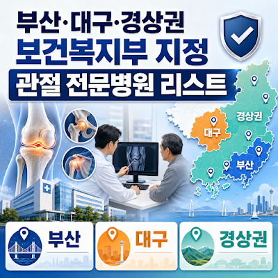 2026 부산·대구·경상권 보건복지부 지정 관절 전문병원 리스트｜위치·전화번호·예약 안내