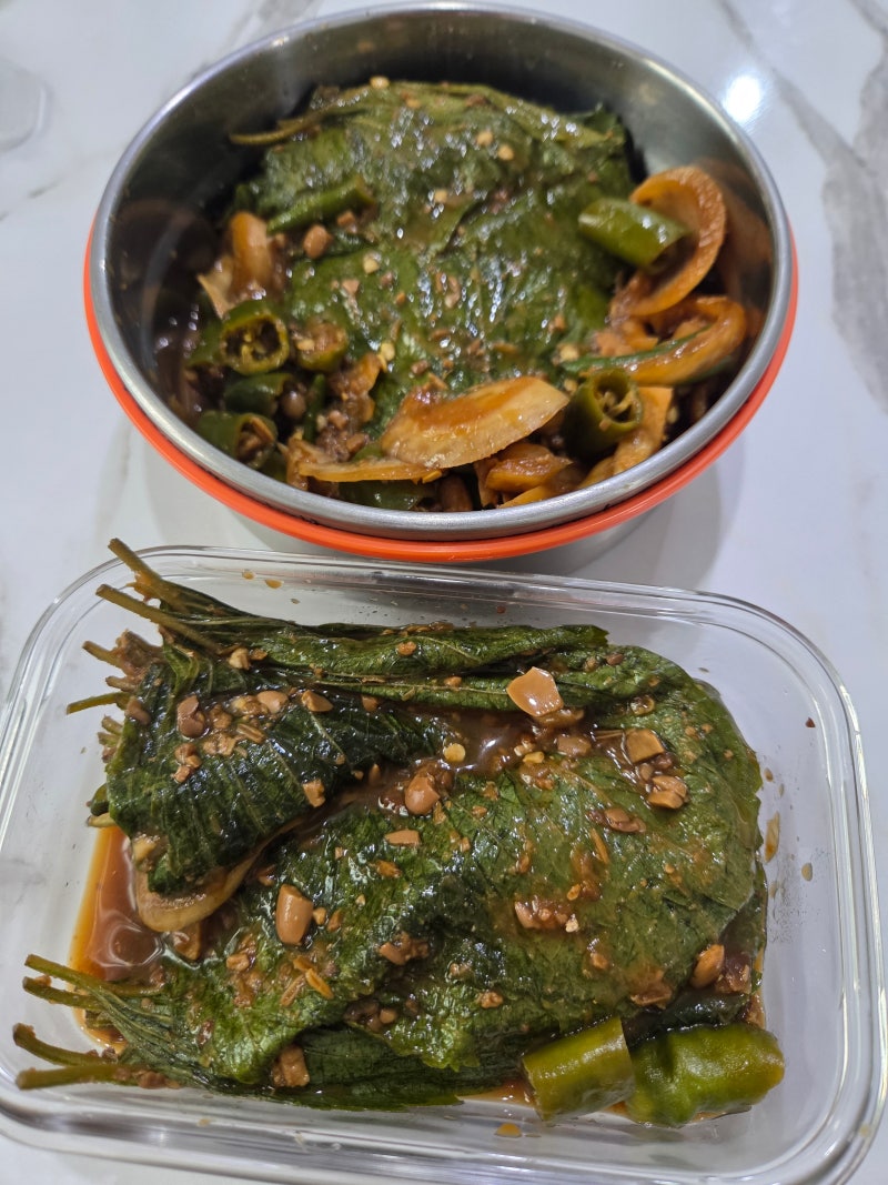 깻잎장아찌 간장대신 구수한 된장깻잎장아찌 레시피