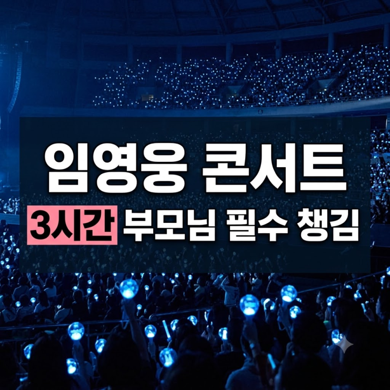 부모님 임영웅 콘서트 보내드리기 전 필수 체크 (+준비물·응원봉·현장 대기 장소)