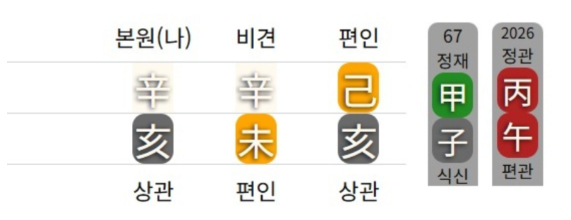 신해일주(신금) - 유시민