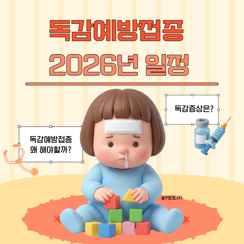 2026년 독감예방접종시기 언제인지 알려드릴께요