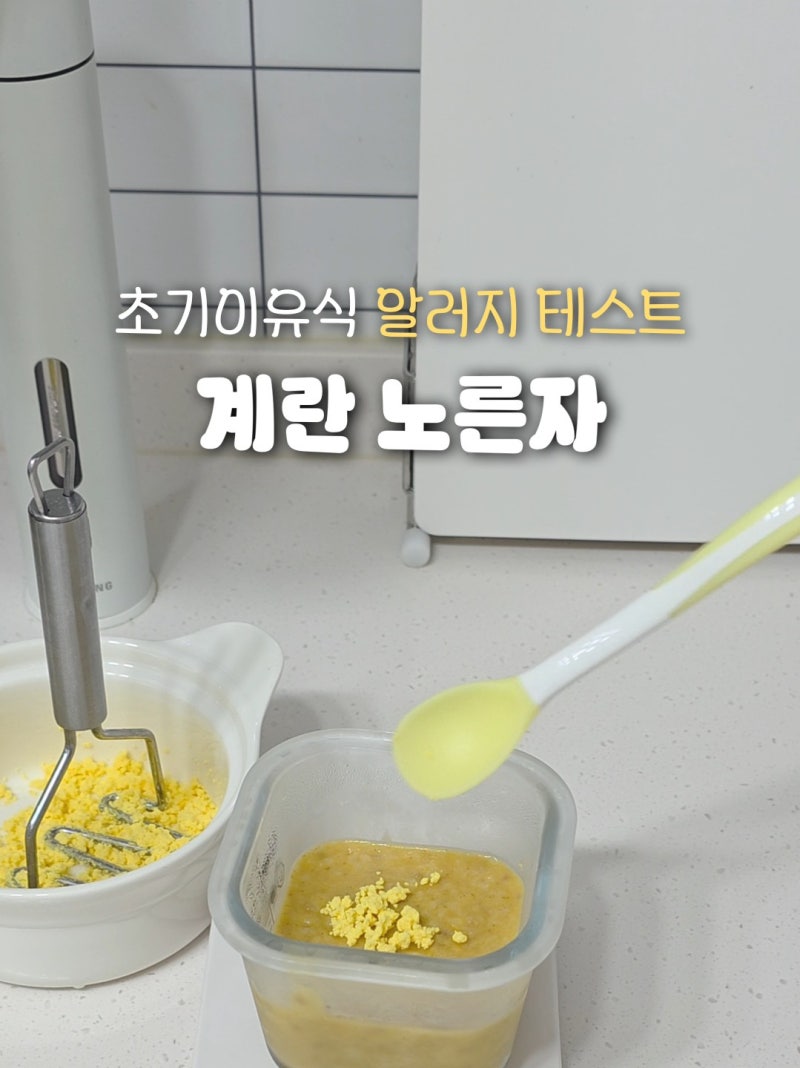 6개월 7개월 초기이유식 계란 노른자 테스트 방법 시기 보관 꿀팁 총정리