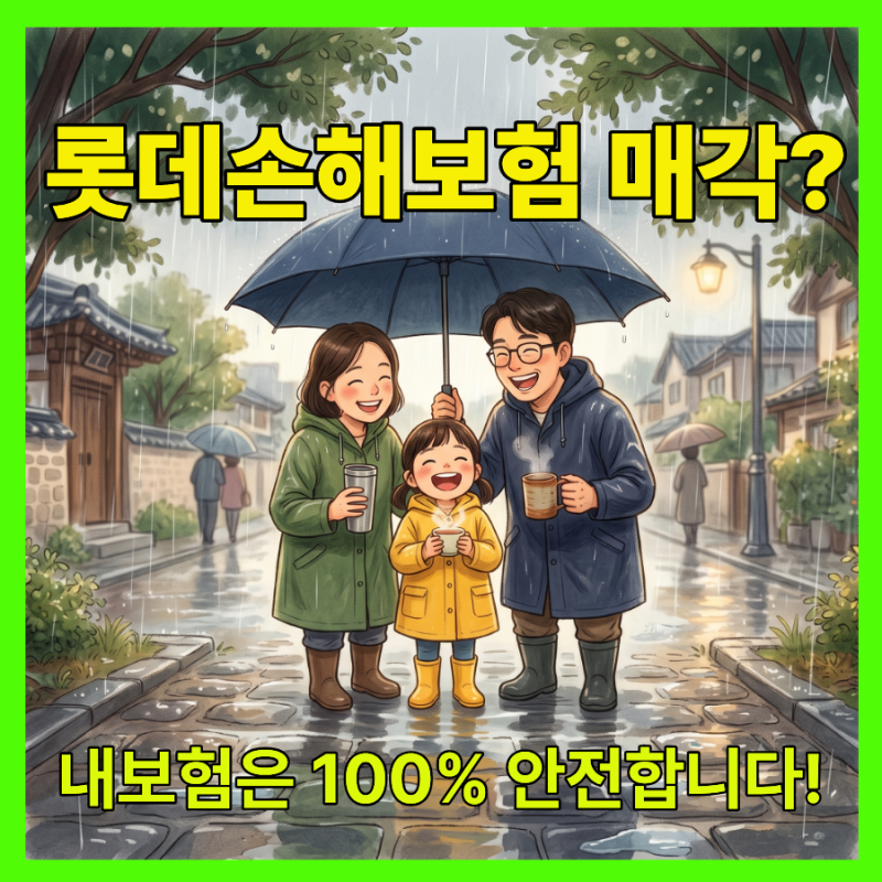 롯데손해보험 매각 소식, 내 보험 어쩌지? 고객 피해 없이 안심하는 법 (가입 팁)