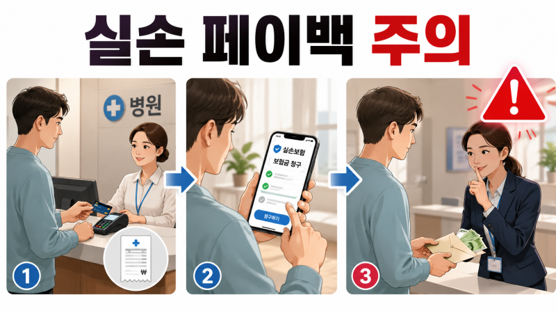"병원비 돌려준다는데 괜찮을까?" 실손보험 페이백·현금환급 주의하세요