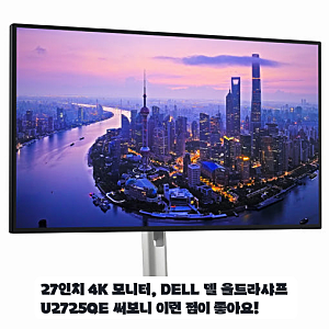 델 U2725QE 27인치 4K 모니터 한 달 써본 장단점