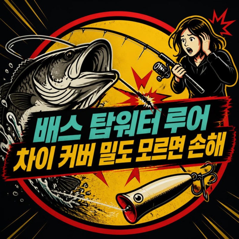초여름 배스 탑워터 루어 선택 기준과 커버 밀도별 프로그 운용 정리